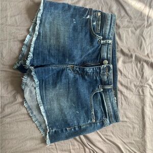 Armani Exchange Blue Jean shorty Shorts